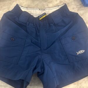 AFTCO Blue Athletic Shorts with Structured Design